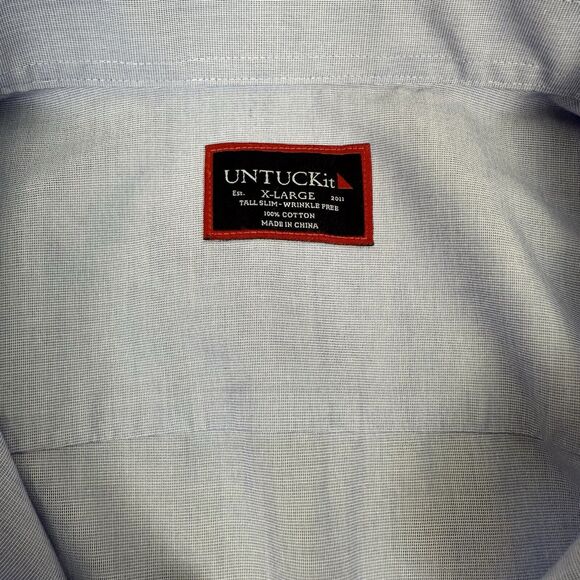 UNTUCKit Light Blue Casual Button Down Shirt - Picture 5 of 9